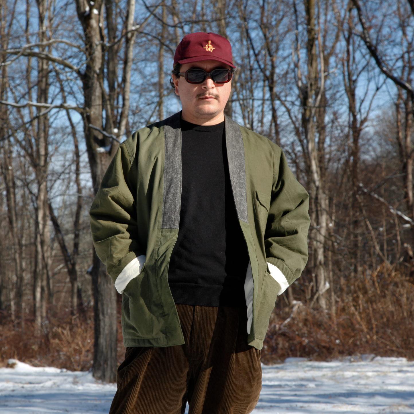 HANDMADE UPCYCLED ARMY HALF SHELL TENT KIMONO #3