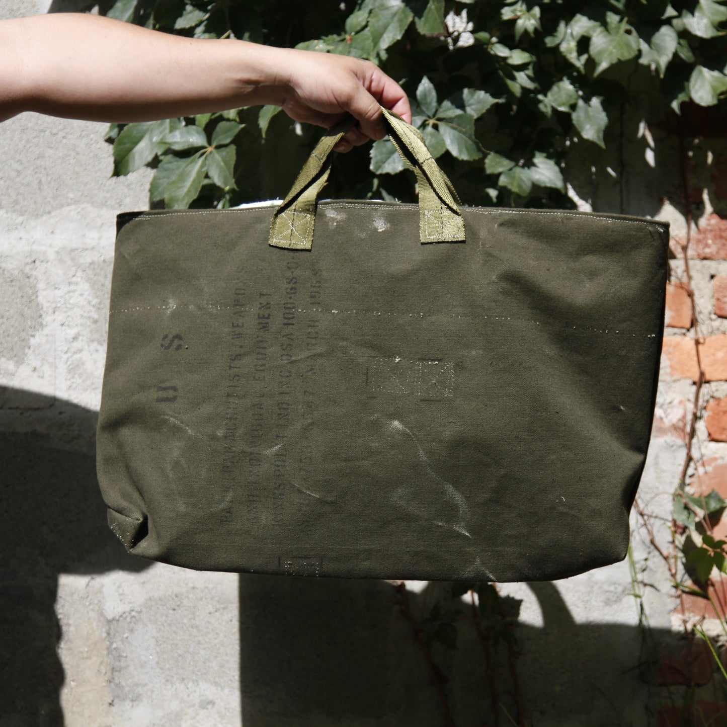 UPCYCLED PARACHUTIST BABY TOTE