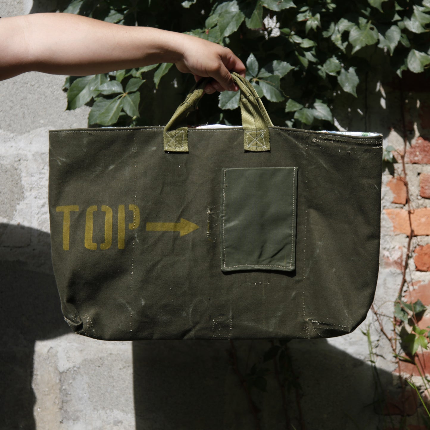 UPCYCLED PARACHUTIST BABY TOTE