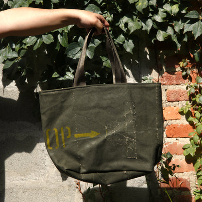 UPCYCLED PARACHUTIST TOTE BAG